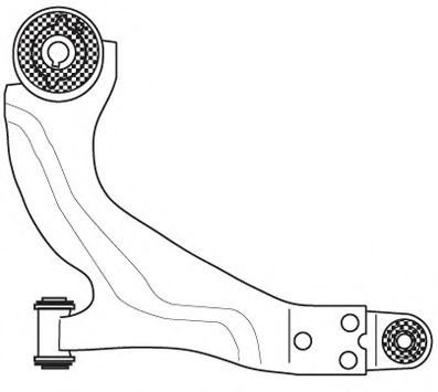 Рычаг независимой подвески колеса, подвеска колеса FRAP 2186