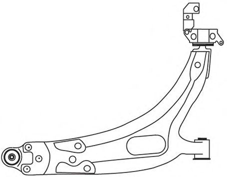 Рычаг независимой подвески колеса, подвеска колеса FRAP 2363