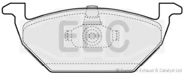Комплект тормозных колодок, дисковый тормоз EEC BRP0966