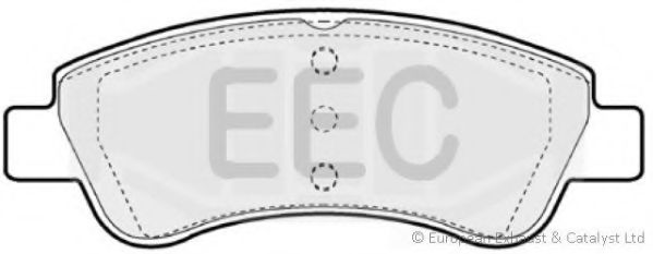 Комплект тормозных колодок, дисковый тормоз EEC BRP1546