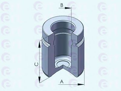 Поршень, корпус скобы тормоза ERT 151256-C