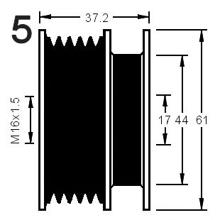 Механизм свободного хода генератора RPK 0380651