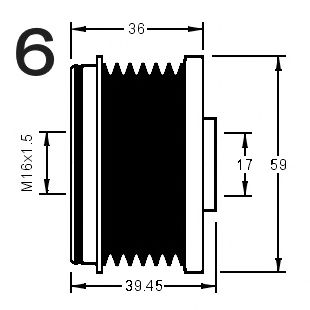 Механизм свободного хода генератора RPK 0381189