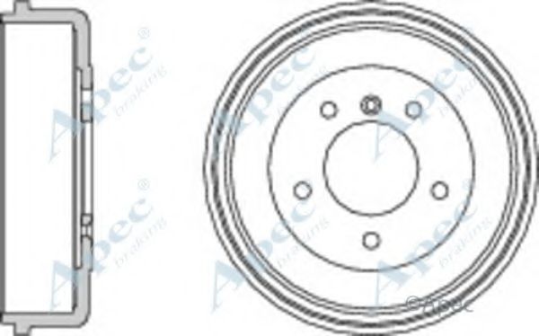 Тормозной барабан APEC braking DRM9703