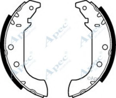 Тормозные колодки APEC braking SHU412