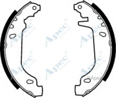 Тормозные колодки APEC braking SHU448