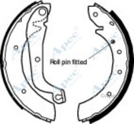 Тормозные колодки APEC braking SHU554