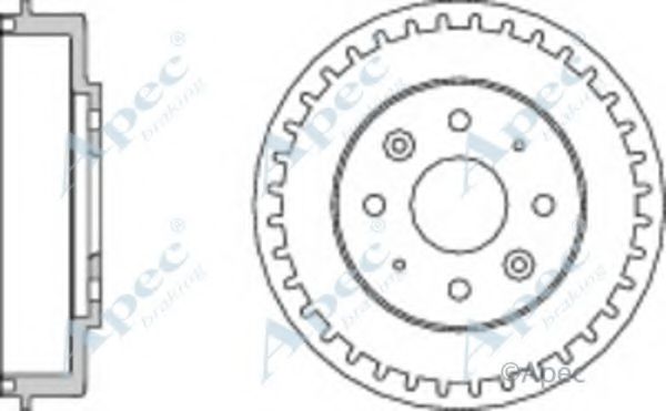 Тормозной барабан APEC braking DRM9916