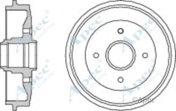 Тормозной барабан APEC braking DRM9928