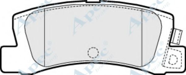 Комплект тормозных колодок, дисковый тормоз APEC braking PAD1446