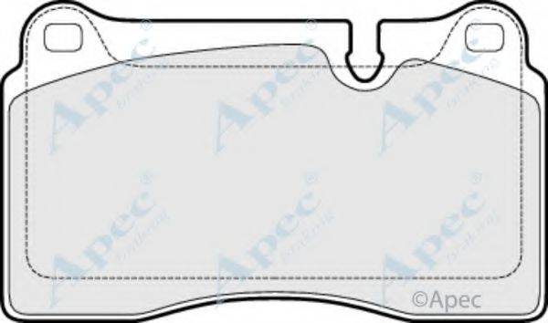 Комплект тормозных колодок, дисковый тормоз APEC braking PAD1527