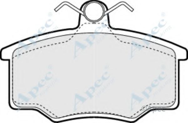 Комплект тормозных колодок, дисковый тормоз APEC braking PAD301