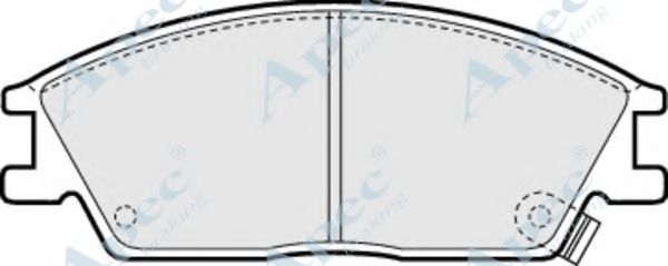 Комплект тормозных колодок, дисковый тормоз APEC braking PAD705