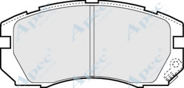 Комплект тормозных колодок, дисковый тормоз APEC braking PAD845