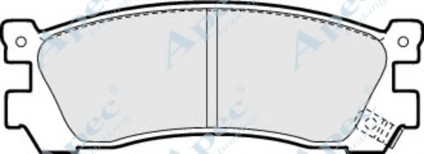 Комплект тормозных колодок, дисковый тормоз APEC braking PAD883