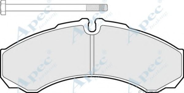 Комплект тормозных колодок, дисковый тормоз APEC braking PAD984