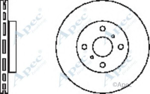 Тормозной диск APEC braking DSK2362