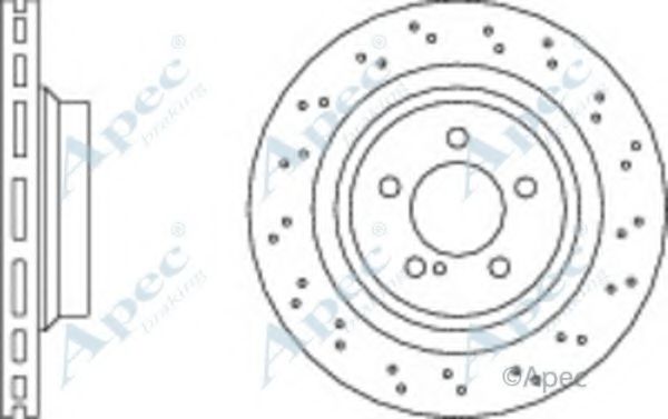 Тормозной диск APEC braking DSK2435