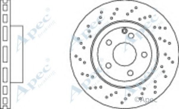 Тормозной диск APEC braking DSK2718