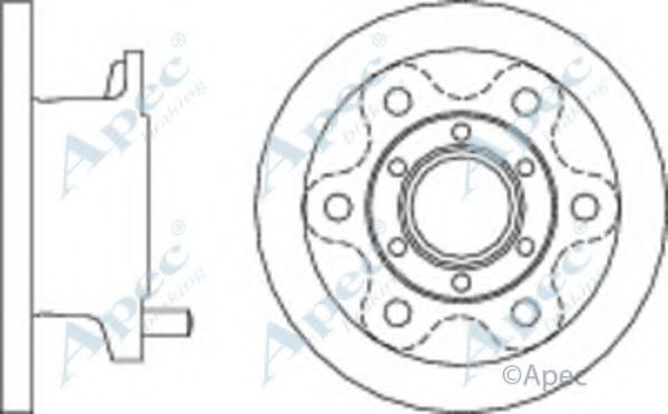 Тормозной диск APEC braking DSK961