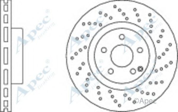 Тормозной диск APEC braking DSK2866