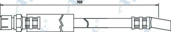 Тормозной шланг APEC braking HOS3356