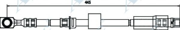 Тормозной шланг APEC braking HOS3709