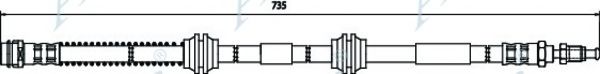 Тормозной шланг APEC braking HOS3742