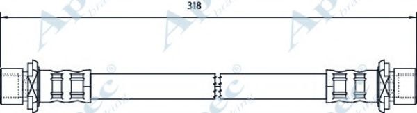 Тормозной шланг APEC braking HOS4093