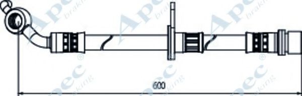 Тормозной шланг APEC braking HOS4122