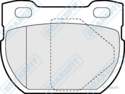Комплект тормозных колодок, дисковый тормоз APEC braking PD3296