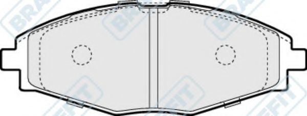 Комплект тормозных колодок, дисковый тормоз APEC braking PD3319
