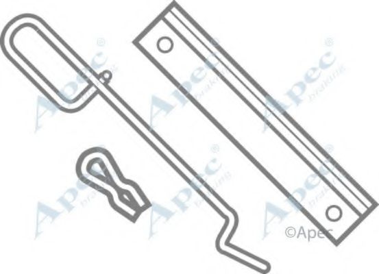 Комплектующие, тормозные колодки APEC braking KIT319