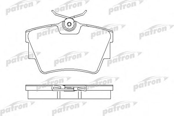 Комплект тормозных колодок, дисковый тормоз PATRON PBP1516