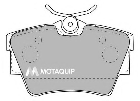 Комплект тормозных колодок, дисковый тормоз MOTAQUIP LVXL1123