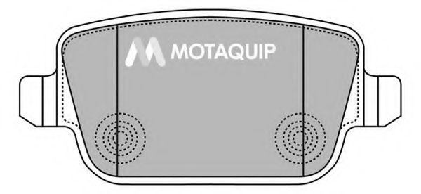 Комплект тормозных колодок, дисковый тормоз MOTAQUIP LVXL1294