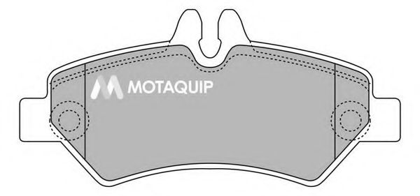 Комплект тормозных колодок, дисковый тормоз MOTAQUIP LVXL1312