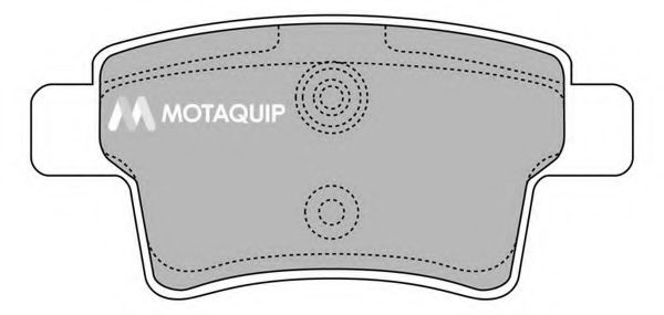 Комплект тормозных колодок, дисковый тормоз MOTAQUIP LVXL1374