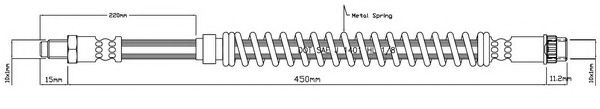 Тормозной шланг MOTAQUIP VBH1071