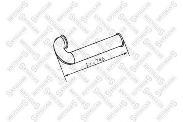 Труба выхлопного газа SAMPA 050360