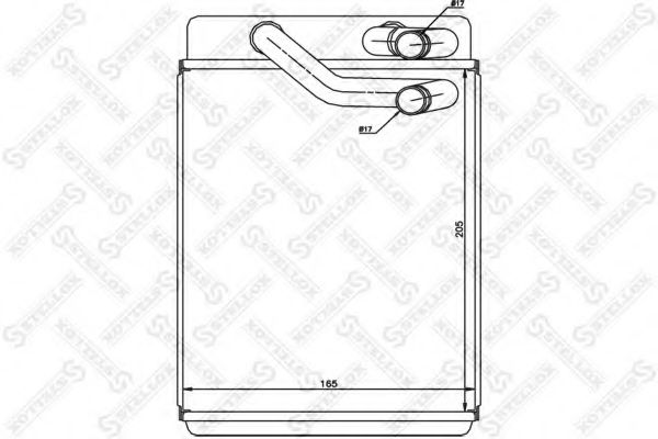 Теплообменник, отопление салона STELLOX 10-35192-SX