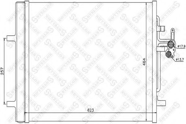 Конденсатор, кондиционер STELLOX 10-45692-SX