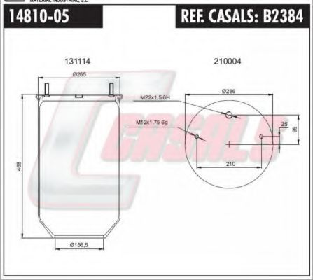 Кожух пневматической рессоры FA1 1481005