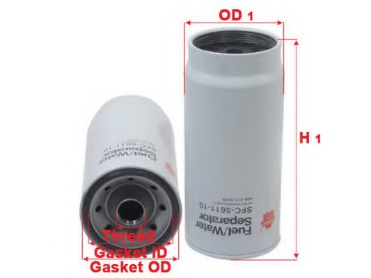 Топливный фильтр SAKURA  Automotive SFC-5611-10