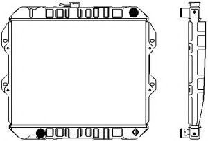 Радиатор, охлаждение двигателя SAKURA  Automotive 1461-0259