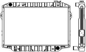 Радиатор, охлаждение двигателя SAKURA  Automotive 1461-0320