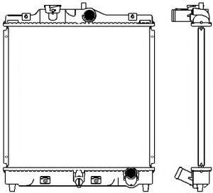 Радиатор, охлаждение двигателя SAKURA  Automotive 2211-1003