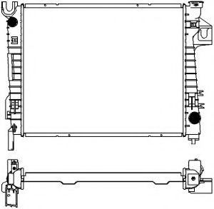 Радиатор, охлаждение двигателя SAKURA  Automotive 3131-1008