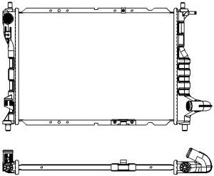 Радиатор, охлаждение двигателя SAKURA  Automotive 3141-1010
