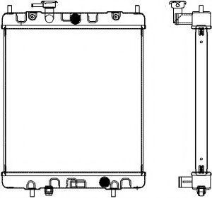 Радиатор, охлаждение двигателя SAKURA  Automotive 4341-1016